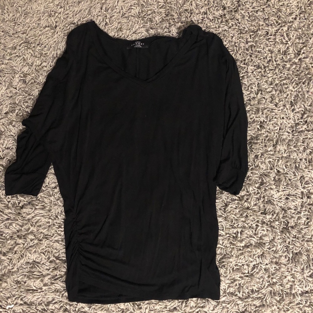 3/4 Sleeve Black Shirt